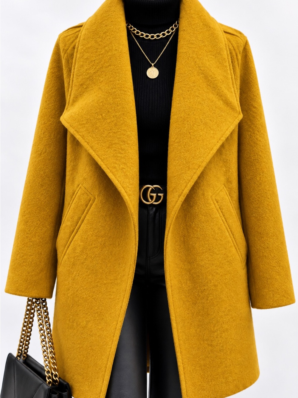 ZARA Trafaluc Mustard Yellow  Coat – NWT – Size M